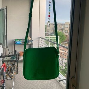 Michael Kors cross body electric green purse